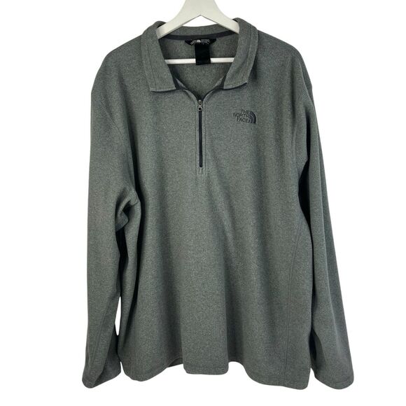 The North Face Size XXL 1/4 Zip Pullover Men’s Fleece Gray Lightweight Outdoor - Picture 1 of 12